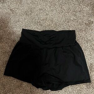 Black High-Waisted Shorts